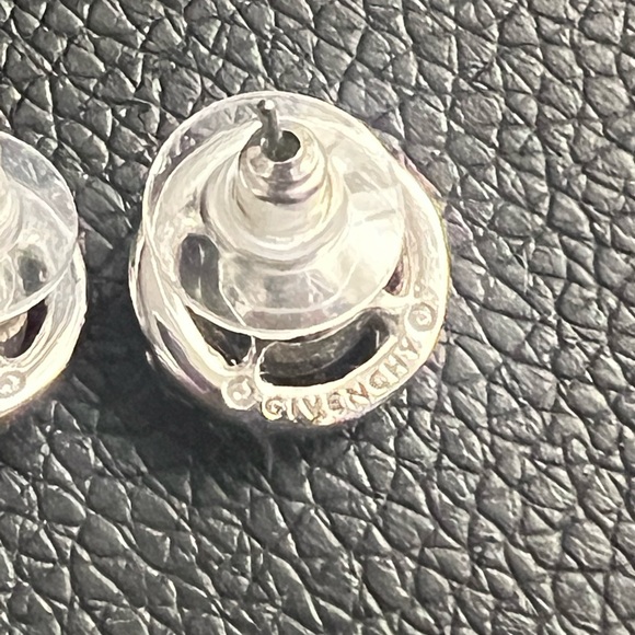 Givenchy, blue sapphire studded earrings - Picture 3 of 5